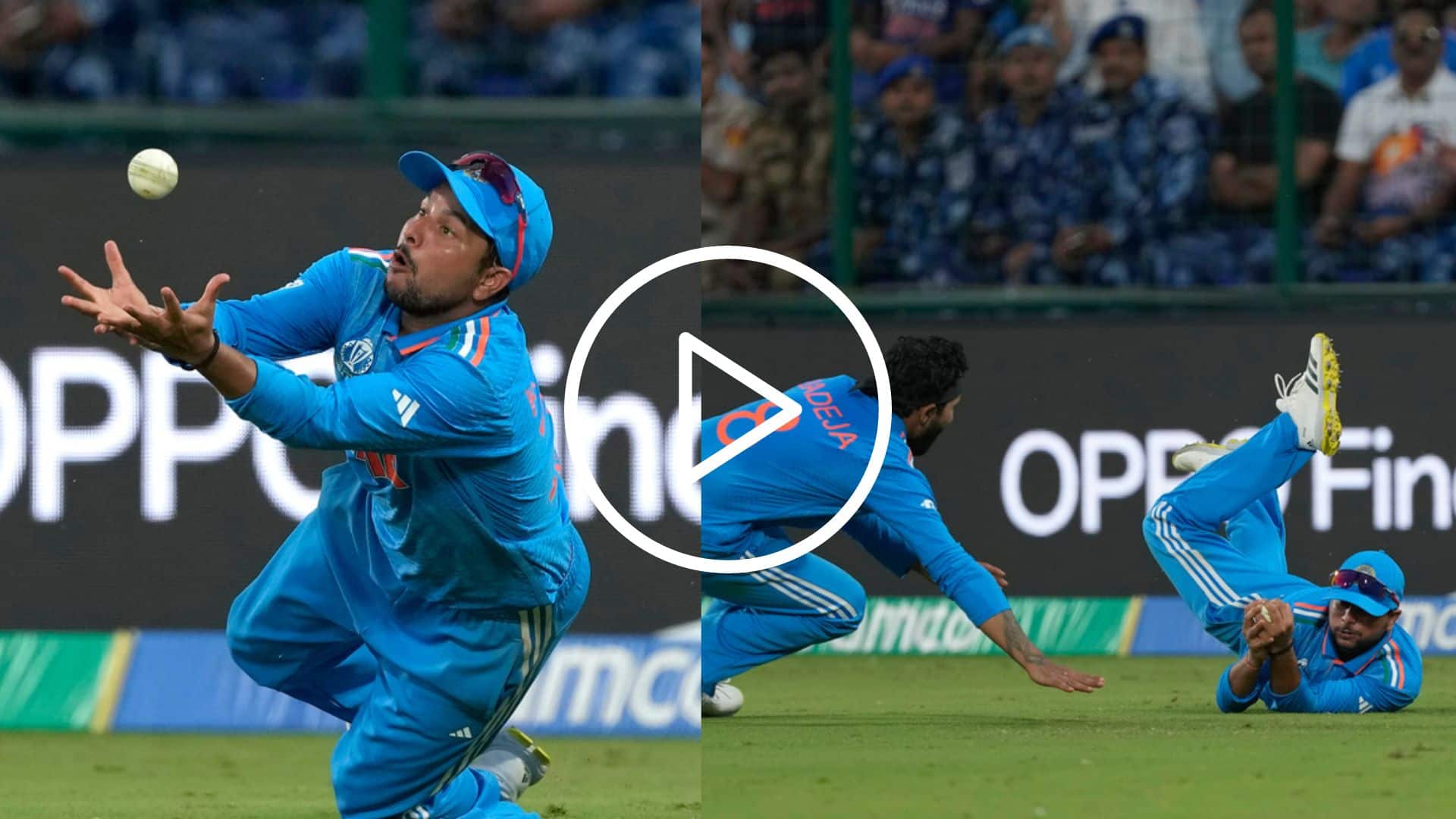 [Watch] Kuldeep Yadav Outrageous Juggling Catch Stuns Jadeja As Rashid Khan Falls